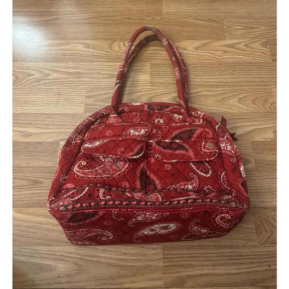 Vera Bradley Handbags - Vera Bradley Shoulder Bag Paisley Mesa Red